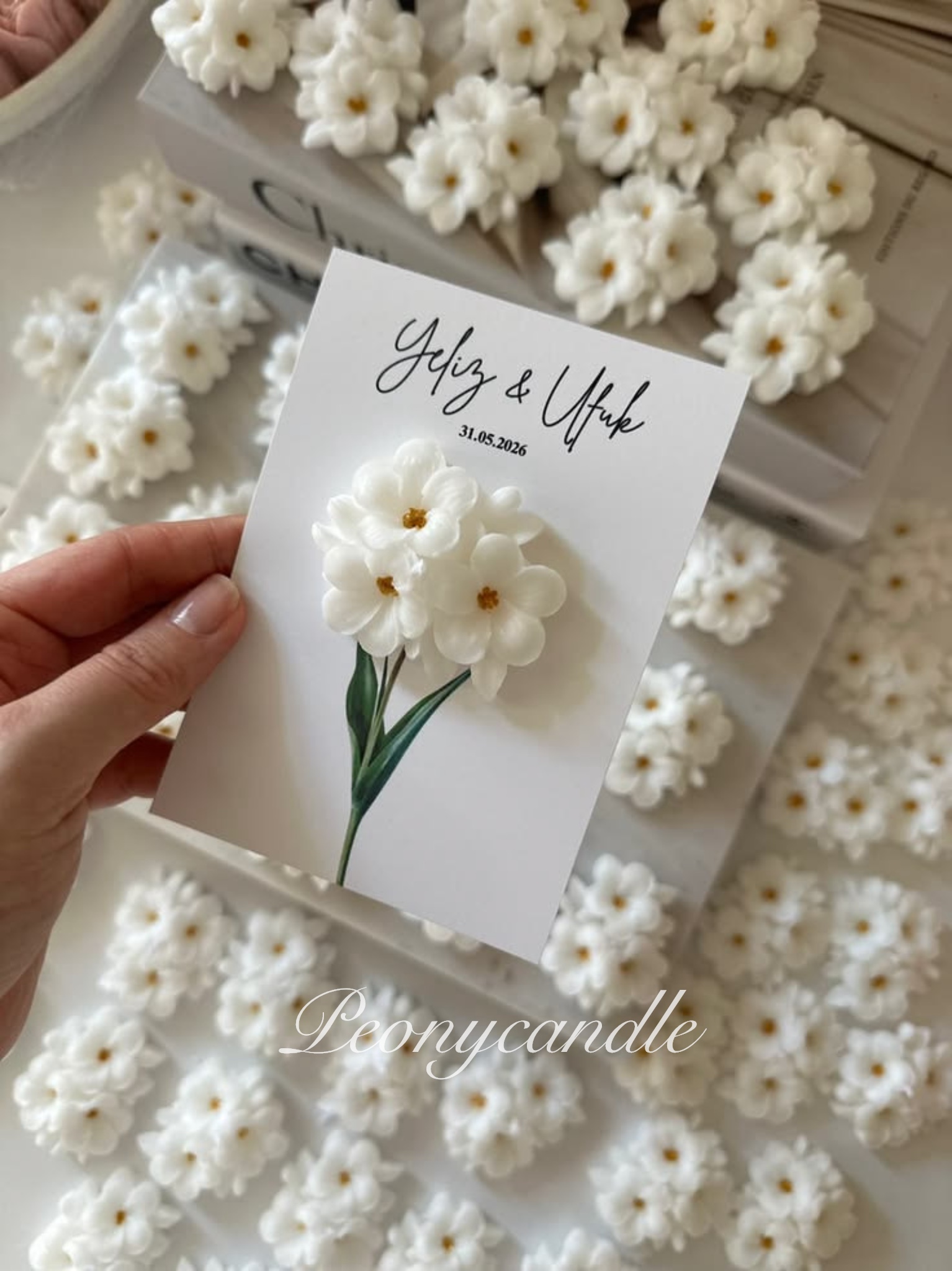 گیفت کارت شمع گل جاسمین